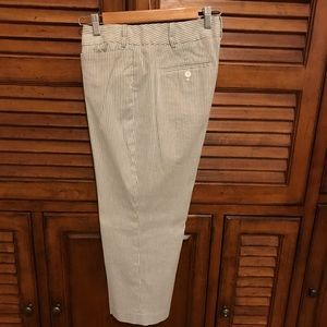 Liz Claiborne Size 14 Navy/White Pinstripe Pants